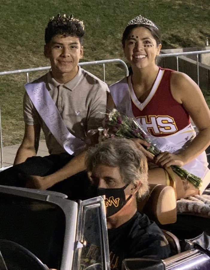 Bryan Martinez and Maven Rojas as 2nd attendants for Mountain Views Homecoming. 