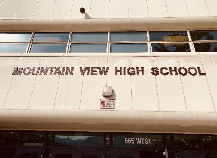 The front of Mountain View High School ready to face whatever comes next.