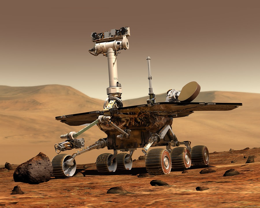 One of the rovers on Mars.