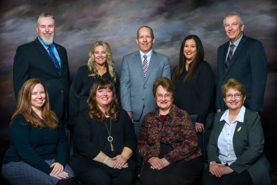 A picture of Alpine schools districts current school board. Found on the Alpine School District website.